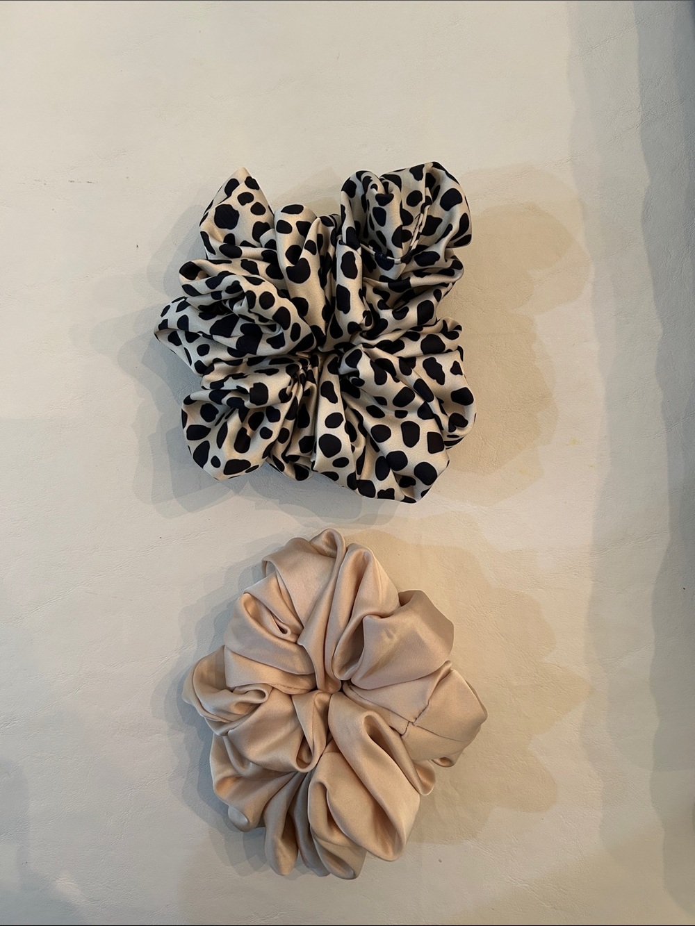 Oversized Satin Hair Scrunchies Set